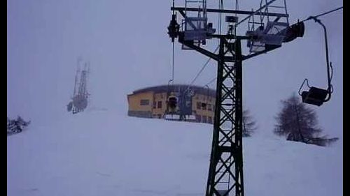 Frabosa soprana - seggiovia monte moro - 2009 - nevicata in corso