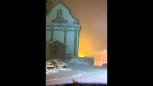 Nevicata a san cassiano