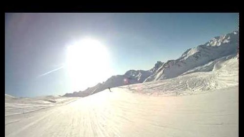 Going 60kh on my snowboard
