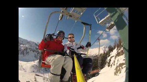 Two champoluc gopro skiing heroes