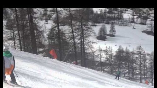 Irish paddies trying to ski, st patrick's day 2012 sauze d'oulx