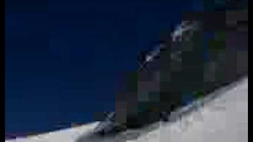 Off piste skiing near cervinia / matterhorn