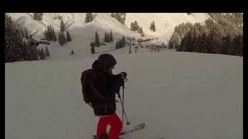 Skiing in kitzbühel, austria