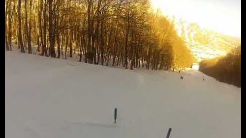 I prova allenamento di slalom gigante sulla pista delle aquile di campo felice