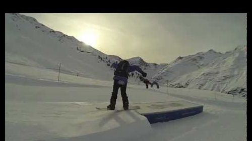 Snowboarding in st anton