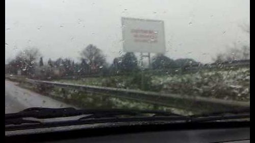 Nevicata sulla cassia altezza monterosi (28/12/2008)