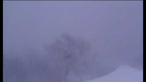 Monti lattari - cima del monte cerreto durante una tempesta di neve