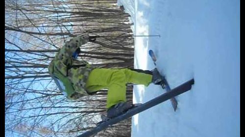 Skier sta sulle punte degli sci!