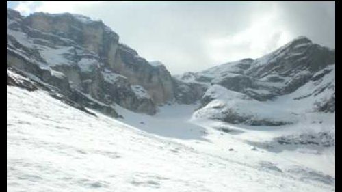 Tofana Terza, Valon della Ola, Canalon Formenton. Sci alpinismo etremo. Cortina d'Ampezzo