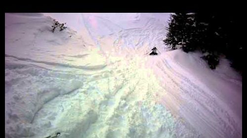 Skiing off-piste in switzerland
