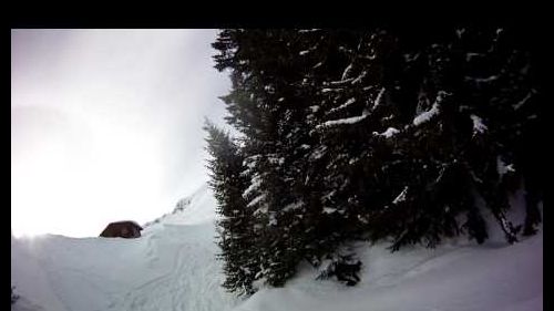 Skiing off-piste in switzerland