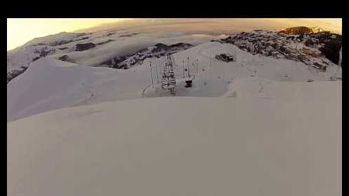 Freeride al tramonto prato nevoso!!!