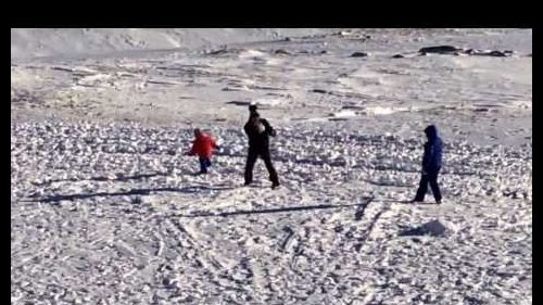 Palle di neve a campo imperatore 28/12/2013
