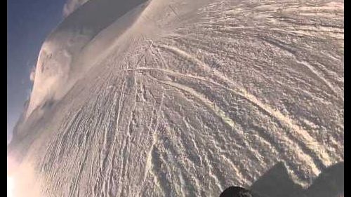 On board go pro campo imperatore snowboard
