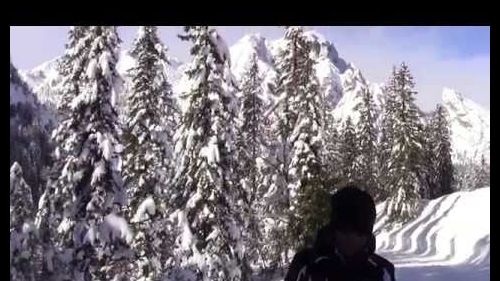 Pericolo neve dolomiti braies - prato piazza braies