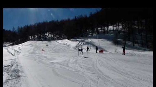 Claviere, marzo 2014, gara di sci: lavinia