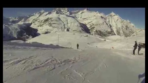 Skiing in cervinia