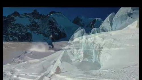 Off piste skiing, chamonix