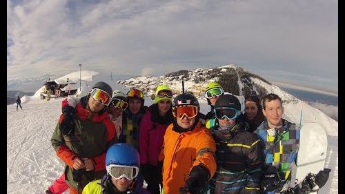 Gopro hd snowboarding and skiing in mondole , prato nevoso - italy 2014