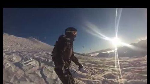 Freeride ski session cervinia gopro