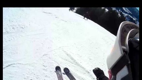 Downhill at black slope - puflatsch-bulacia 12.01.2015 val gardena