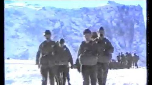 Alpini paracadutisti lanci alpe di siusi 1990 - lanci sulla neve 27-29-11 1990