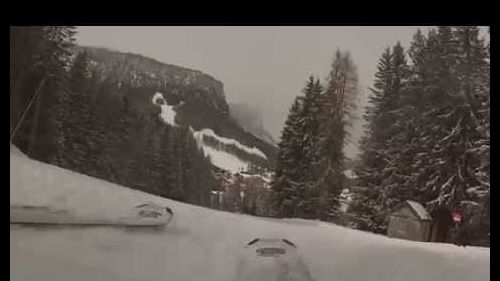 Sci-cam pista rossa - la villa - alta badia - dolomiti - italy