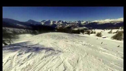 Gopro adventure: skiing in sauze d'oulx, sestriere and san sicario (via lattea)