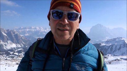 Konrad bartelski - best british alpine skiracer skiing in val gardena