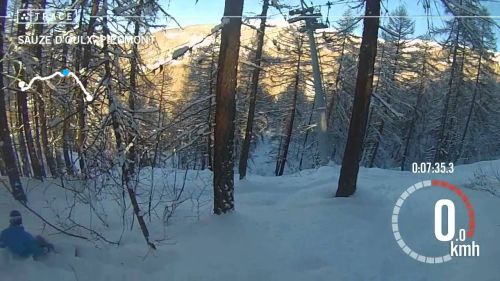Trace: skiing - maor dan at sauze d'oulx