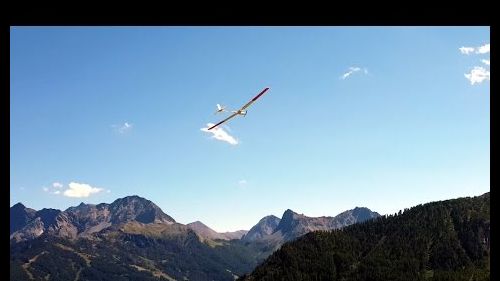 Slope soaring in bardonecchia