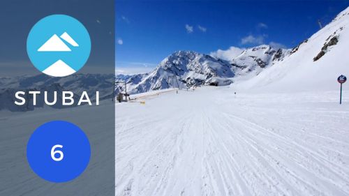 Blue 6 stubai glacier | piste view