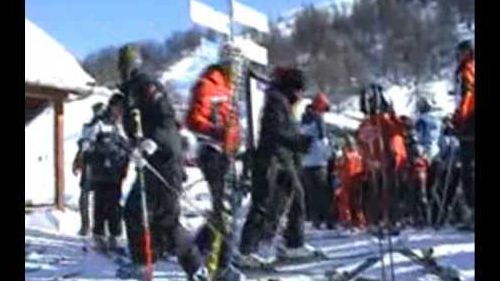New year 2009 skiing sestriere