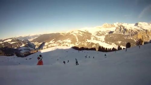 Gopro: skiing on saslong in val gardena in january | 03/01/2016