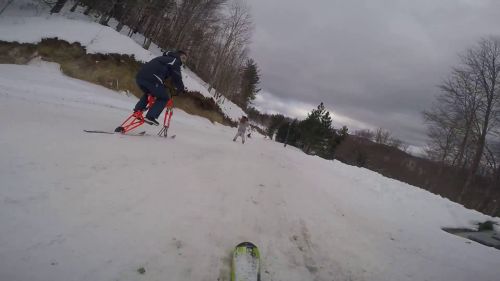 Skibike villaggio palumbo prima discesa  24/01/2016