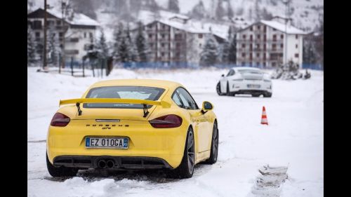 Terza tappa del porsche sci club a san sicario con un pazzo meteo