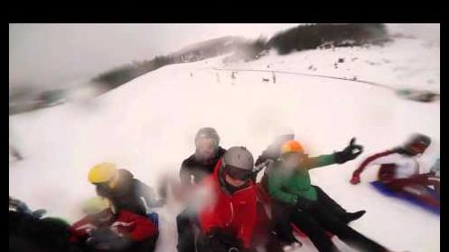 Skiing at monte cimone
