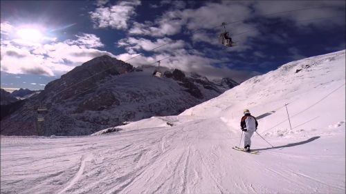 Skiing in corvara 2016