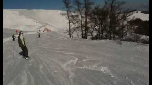 Roccaraso aremogna discesa con snowboard pallottieri 20/12/2009