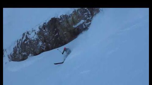 Hucking pow at courmayeur