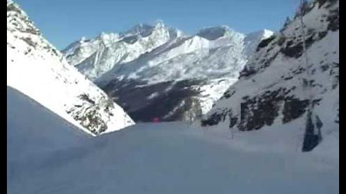 Luke skis zermatt