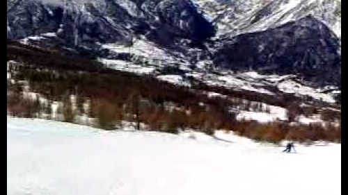 Olympic run from top of mt fraiteve, sansicario, milky way - italy