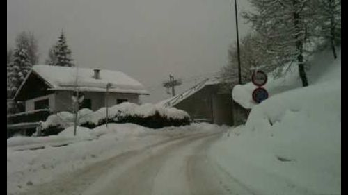 Nevicata a sauze d'oulx