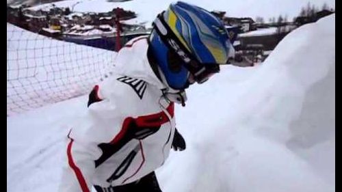 2011 - riccardo spiega l'igloo di s.cassiano