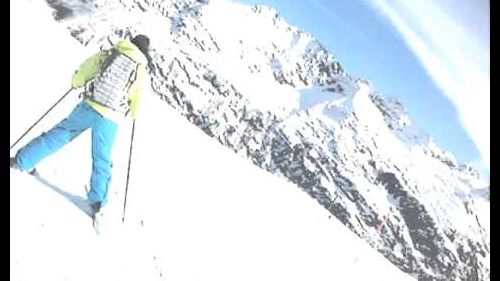 Angelo and chloe skiing in la thuile february 2011