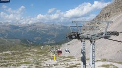 Grosté gondola lift Stoppani Mountain Hut 2500 m.