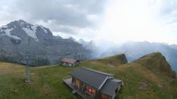 Klein Scheidegg station 2061 m toward the north face of Eiger