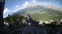 Cortina town center viewed from Faloria
