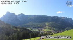 Webcam San Cassiano › Nord-ovest: La Villa - Sassongher