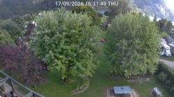 Molveno › Southeast: Camping Beach Lake of Molveno - Lake Molveno